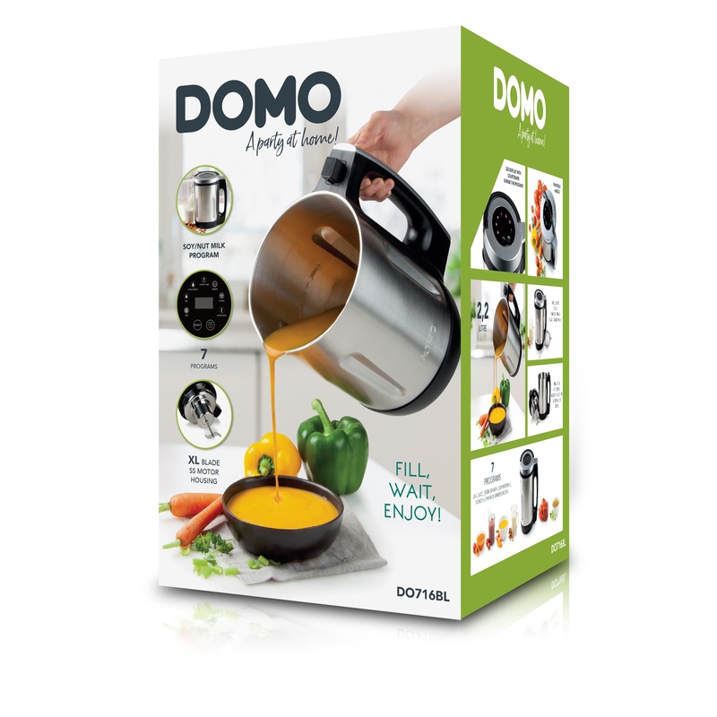 Polévkovar a výrobník rostlinného mléka - DOMO DO716BL
