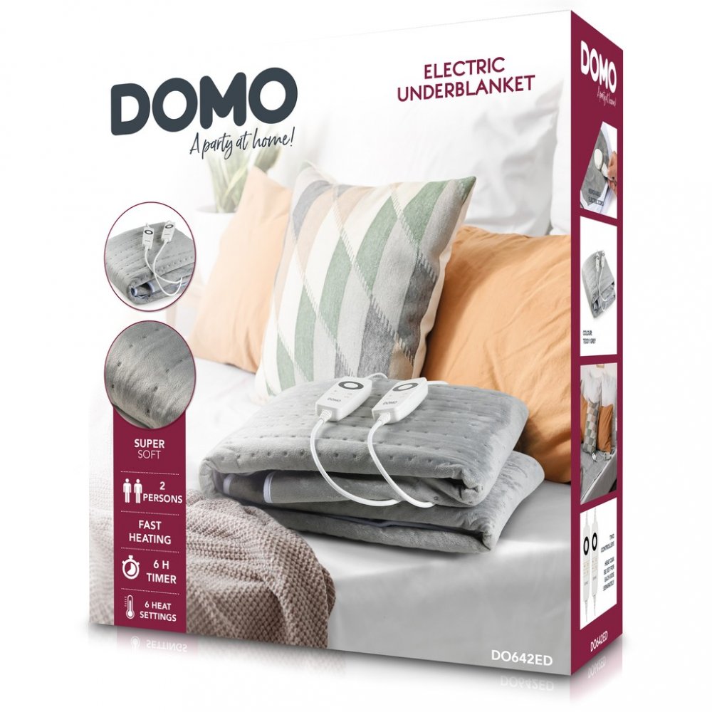 Elektrická vyhřívací deka - dvoulůžková - DOMO DO642ED