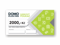 Dárkový poukaz DOMO - ELEKTRO v hodnotě 2000 Kč
