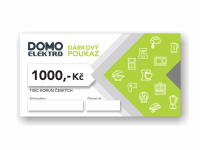 Dárkový poukaz DOMO - ELEKTRO v hodnotě 1000 Kč