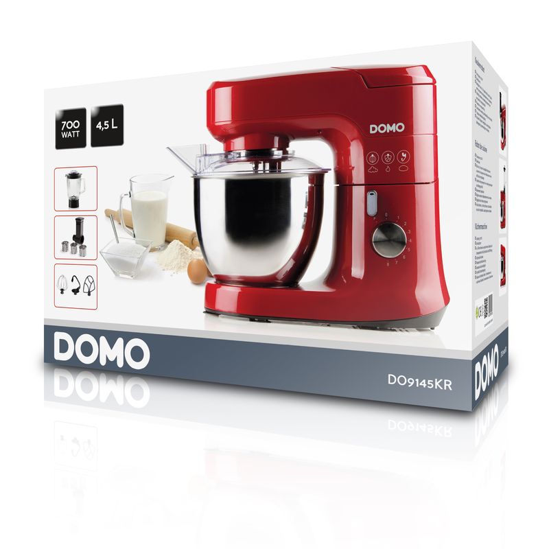 Kuchyňský robot s mixérem - červený - DOMO DO9145KR