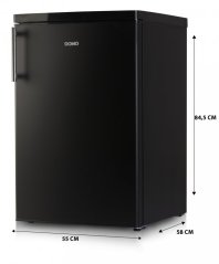 Chladnička s mrazničkou vo vnútri - čierna - DOMO DO91124
